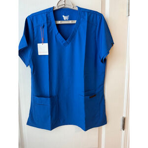 Women's Monarch Uniforms Blue Short Sleeve Scrub Top XL and bottom